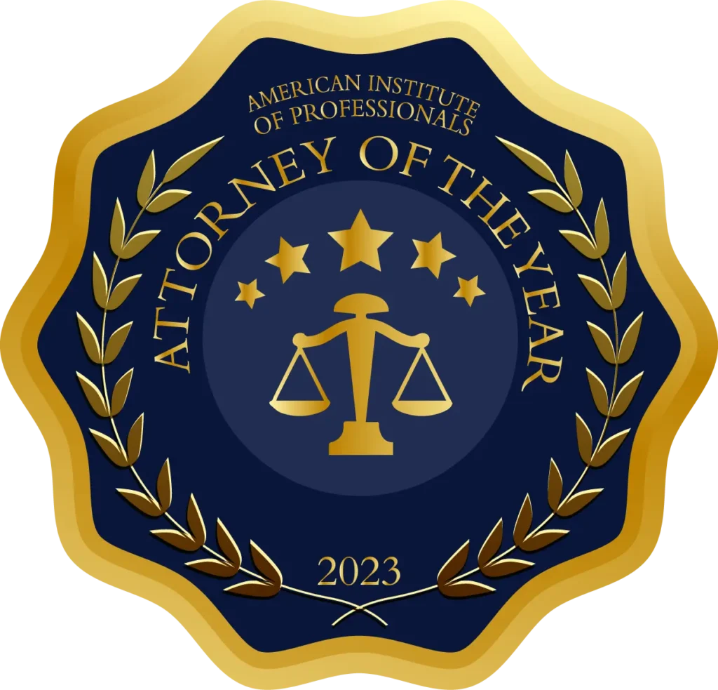 Attorney of the year badge